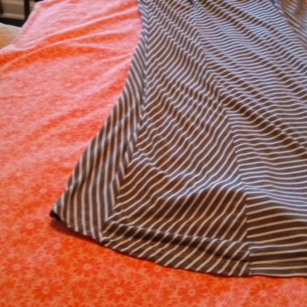 Charming Charlie S dress gray knit stripe - Picture 4 of 6